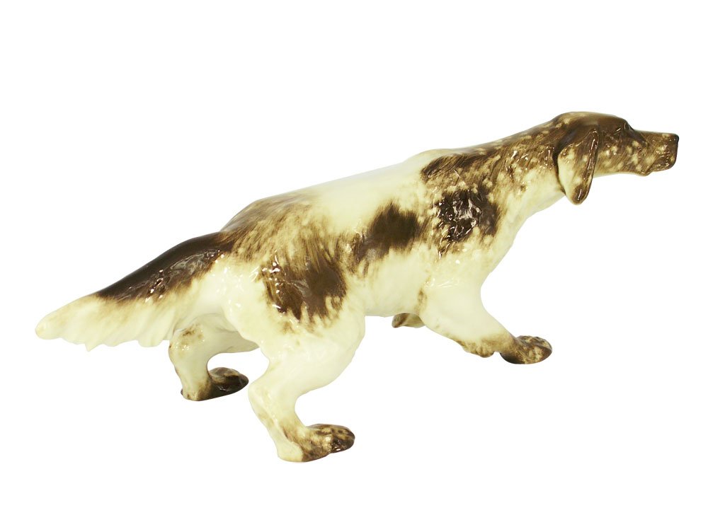 Amazon.co.jp: Setter Sotted Hunting Lomonosov 磁器フィギュア 収集