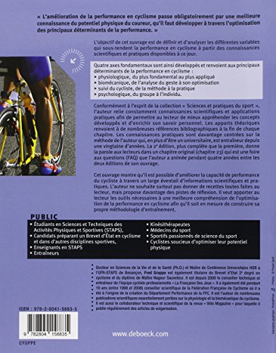 Cyclisme et optimisation de la performance: Sciences et méthodologie de l'entraînement