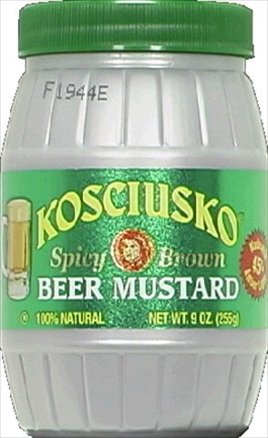 Kosciusko Beer Mustard, 9-Ounce Jars (Pack of 6)
