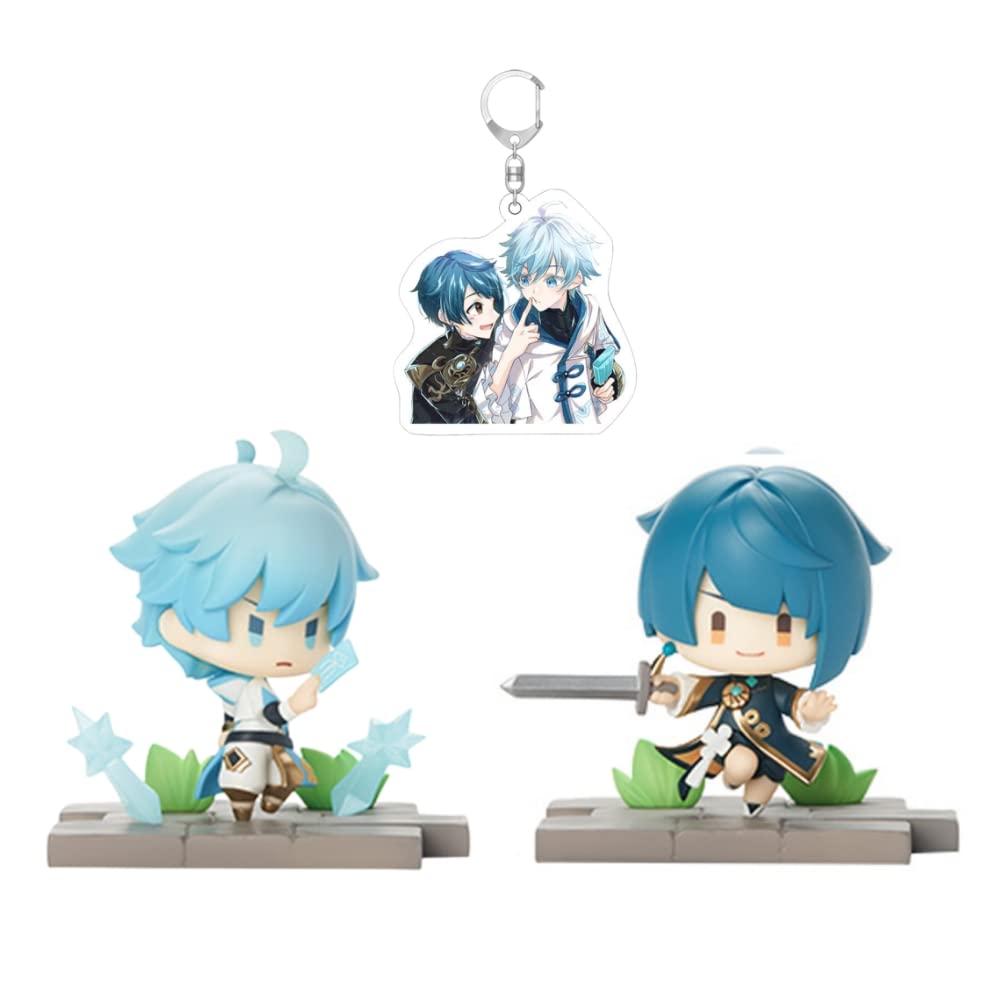 Chongyun Xingqiu Figurines Genshin Impact Figures Action Model Collection Ornament Gift
