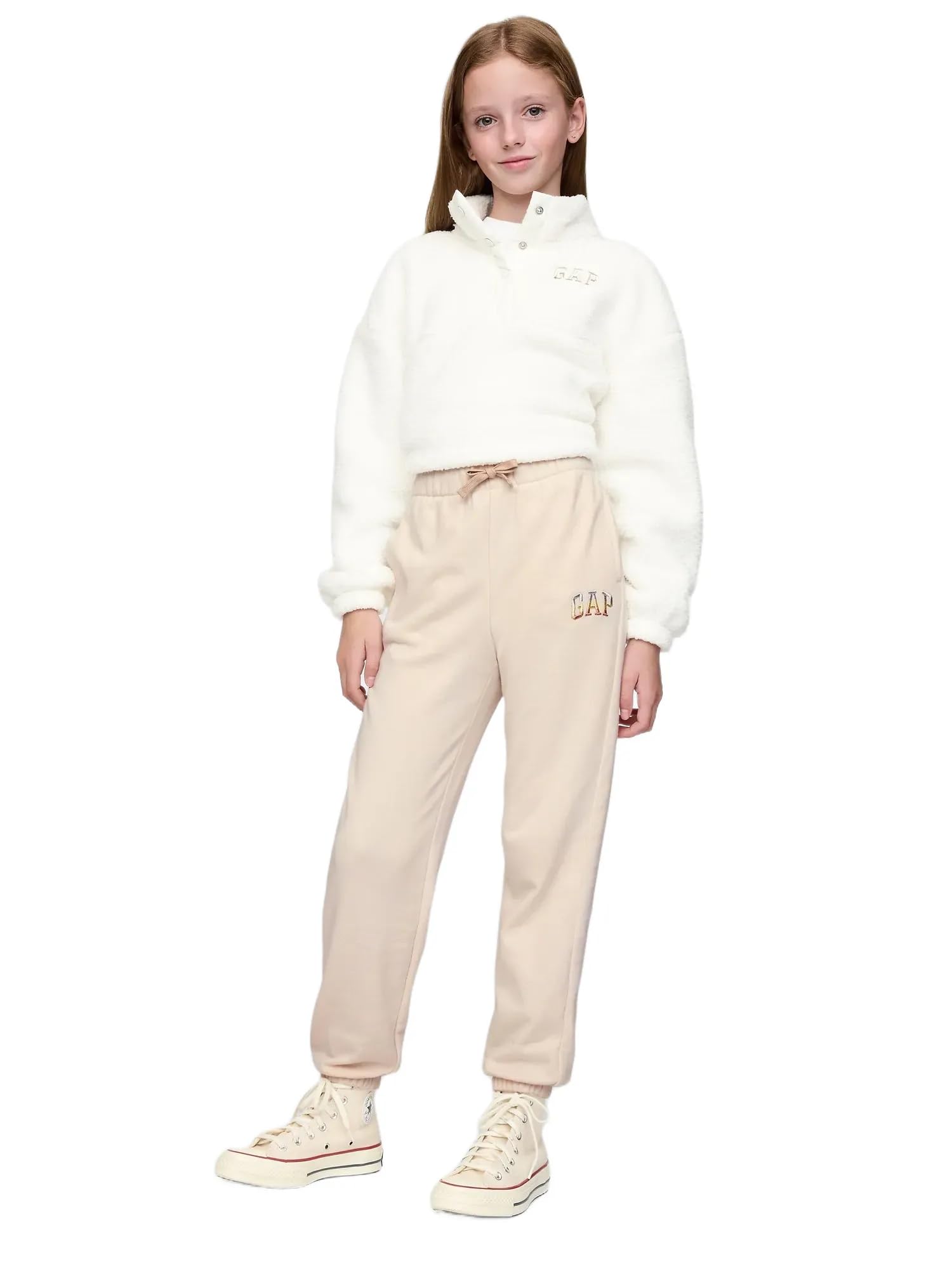 Girls' Logo Pull-on Jogger Fleece Sweatpants