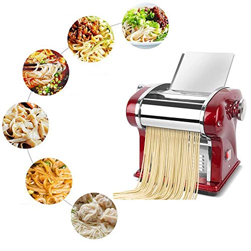 YUXIwang Nudelmaschine Nudelmaschine aus Edelstahl, 220 V, elektrische Nudelmaschine, kommerzielle Teigschneider, Knödel… – Bild 3