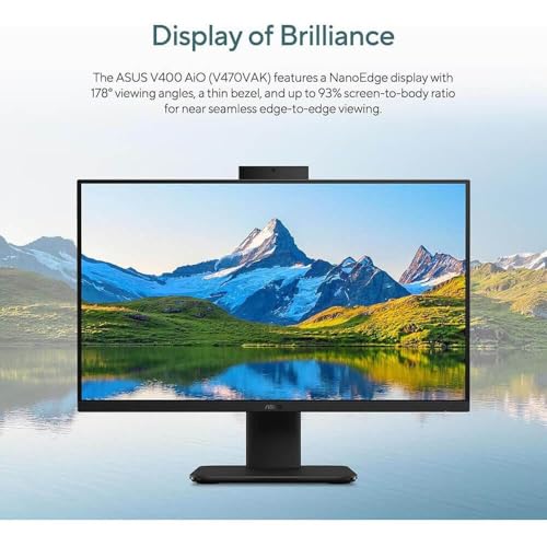 Image of ASUS V470VAMSKIT1 27 inch All in One Desktop Computer FHD IPS Display Intel Core i5 13420H 16GB RAM 1TB SSD Windows 11