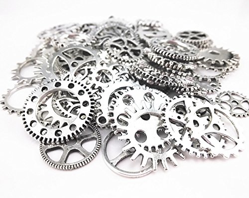 Trinkets For Ren Faire Aokbean 150 Gram Assorted Steampunk Gears
