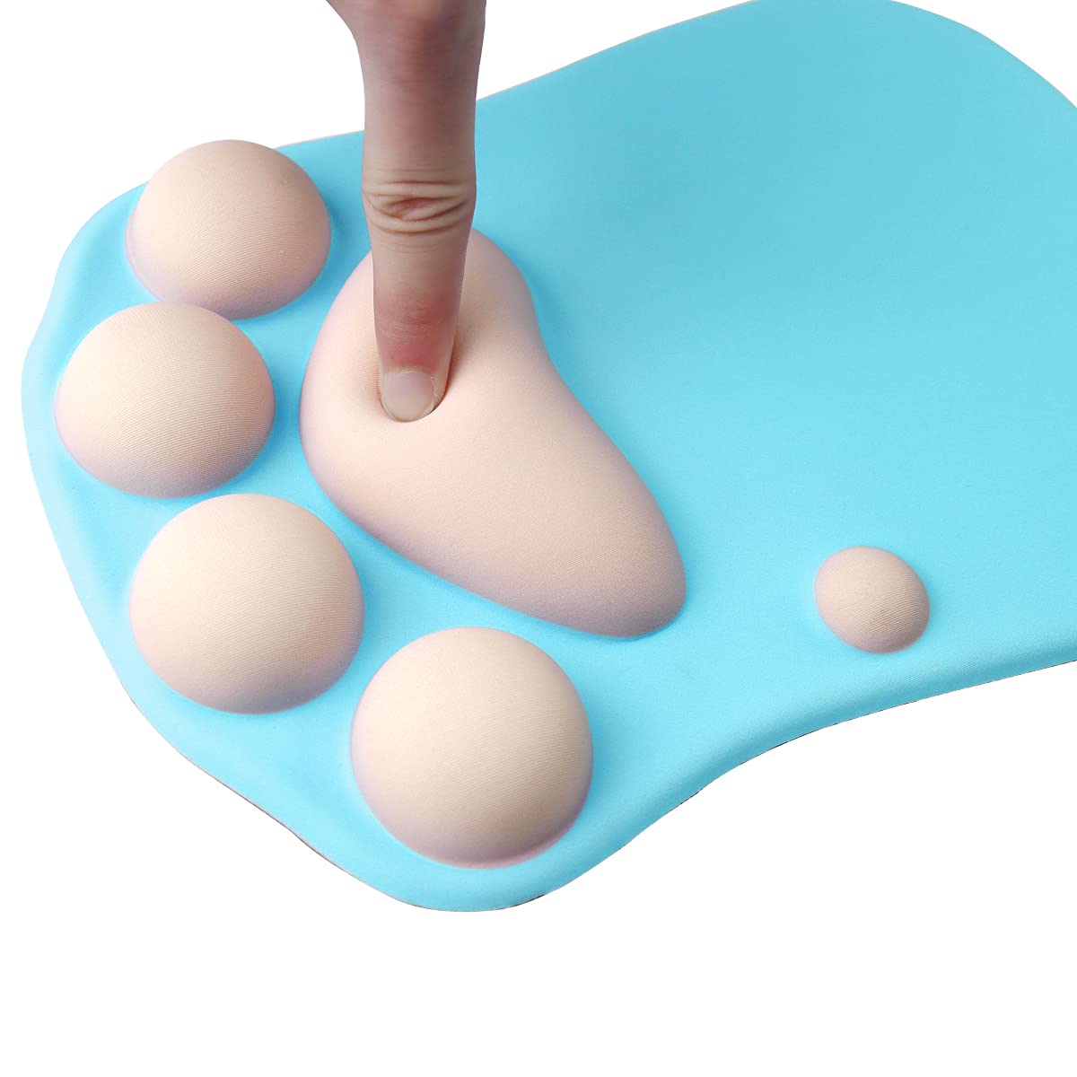 Tappetino Per Mouse In Silicone Con Poggiapolsi A Forma Di Zampa Di Gatto Elegante E Animale~p125260829