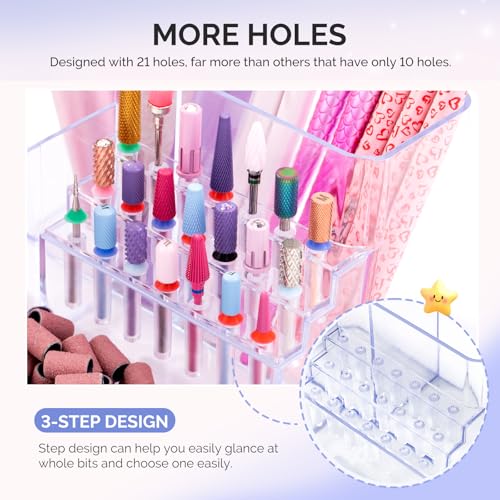 Kit básico inalámbrico de taladro de uñas SC300F miniatura 5