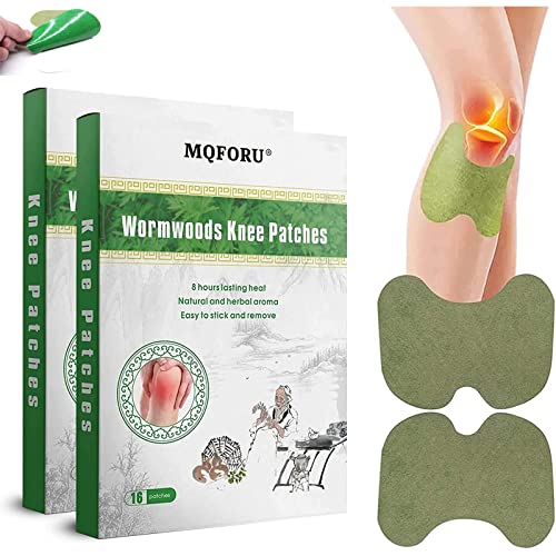 MQ 32 PCS Knee Pain Relief Patch Large Knee Patches Pain Relief Plaster Promote Blood Circulation Heat Patches Arthritis Pain Relief Patches Pain Relieving for Neck/Knee/Muscles Joints Pain