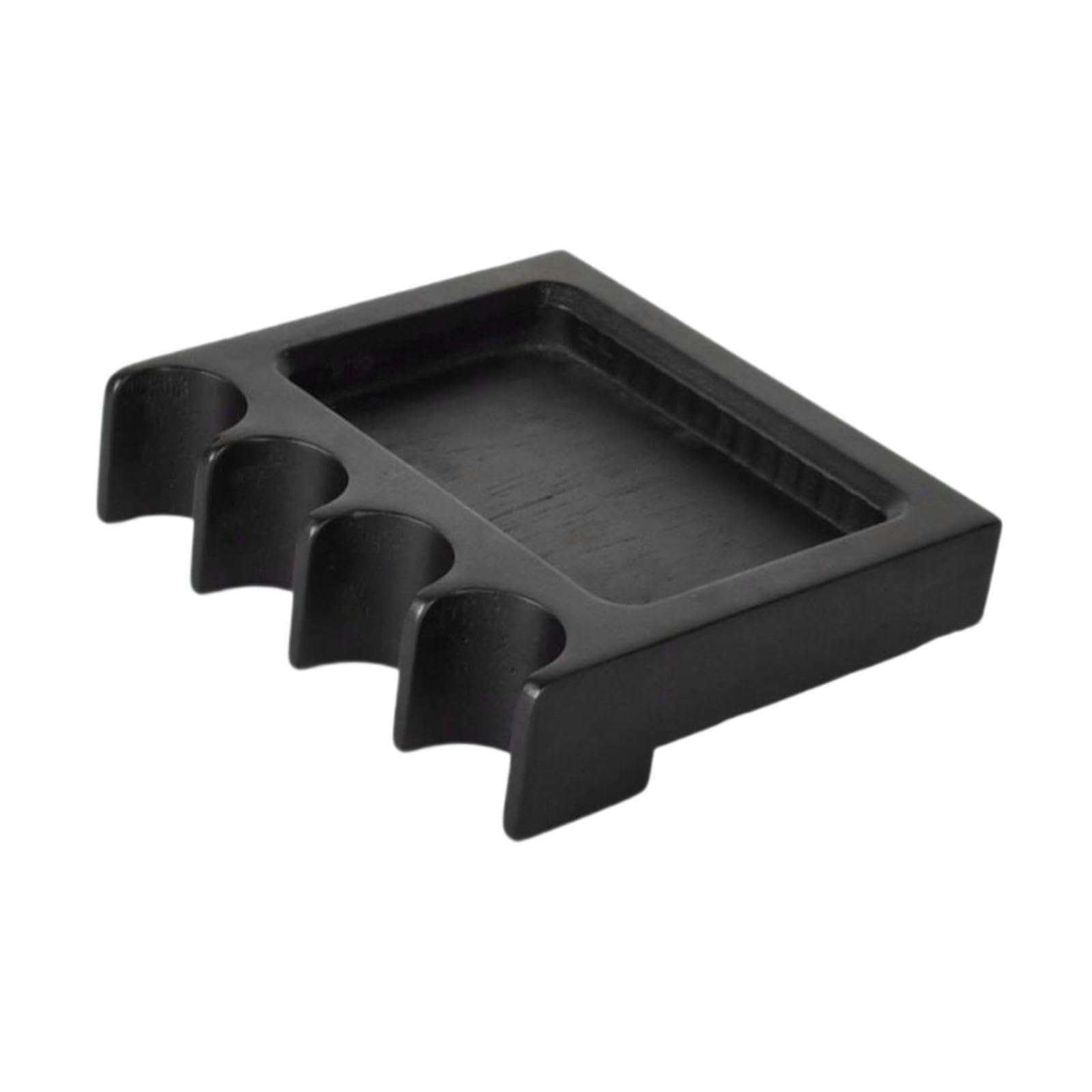 jojomis Pool Cue Holder for Table, Portable 4 Slots Billiard Cue Rack, Wooden Cue Stick Claw Rest for Pool Table Accessory