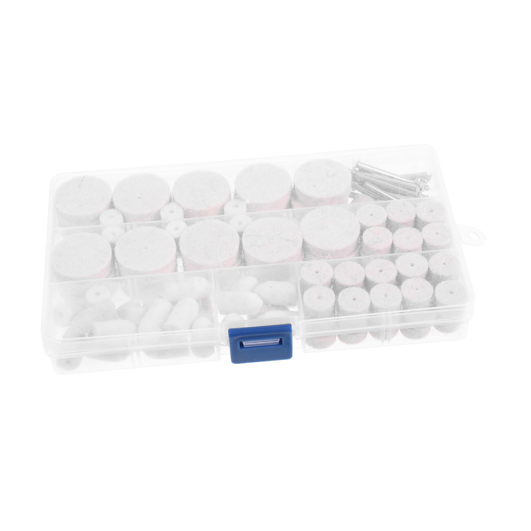 MUCKLILY Versatile 4 Size Set Polishing Heads Wool Buffing Wheel Kit Rotary Tool Polishing Kit for DIY Use