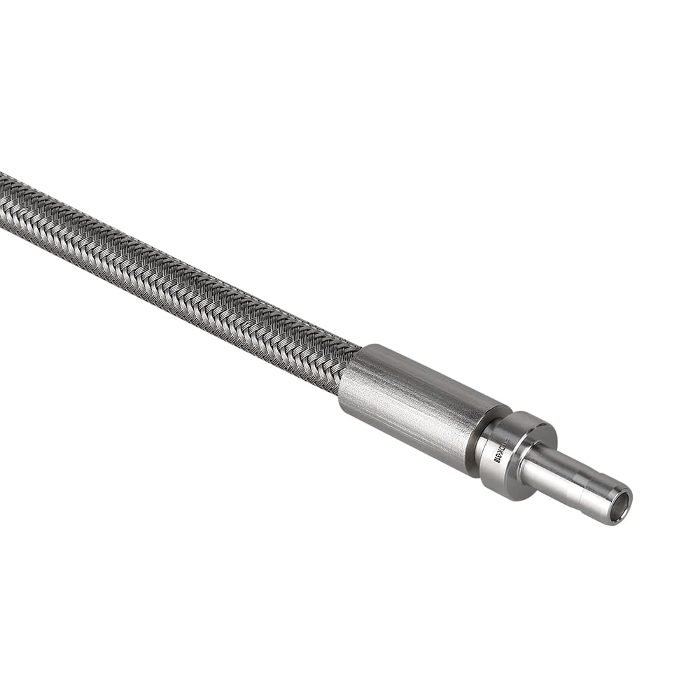 Manguera Flexible OBB 18 "304 SS Manguera Trenzada De Acero Inoxidable 1/2" Con Brida, Manguera Flexible OBB De Alta Presión Tubo De Manguera De Metal Trenzado