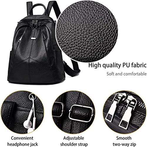Image of ProArch Women's PU Leather Stylish and Trending Backpack for College Office Travel Anti Theft Backpack Purse for Women and Girls with Sling Belt| Casual