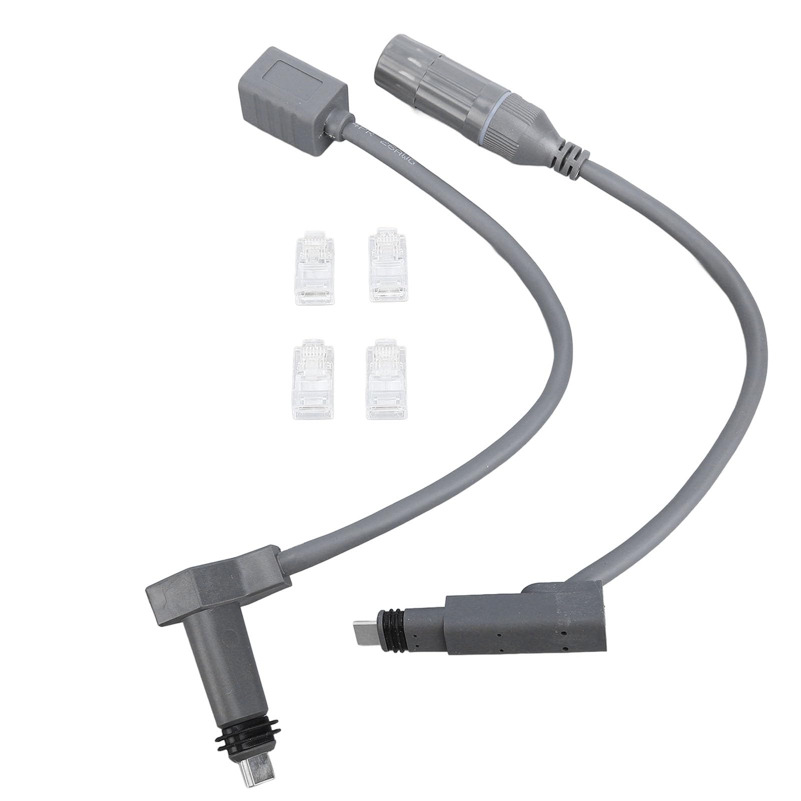 KIMISS SPX Adaptateur Prise vers RJ45 – Extension de Câble de Connecteur Mâle vers Femelle pour Antenne Parabolique Gen 2 et Routeur, Connecteurs Femelles RJ45 étanches Faciles à Installer
