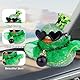 Mwmoeen Gummi Ente Auto Ornament, Einzigartige Ente Auto Armaturenbrett Dekoration mit Mini Krone Rock Gläser Nette Prop