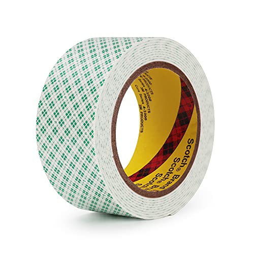 Double Sided Mounting Tape 3M 4026 2in x 10ft Double Coated Urethane Foam Tape Strong Adhesion Heavy Duty Polyurethane Tape Color White for Bonding Attaching Mounting(4026C)