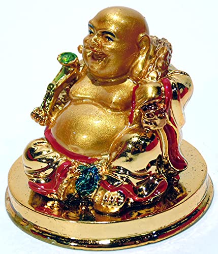 Buda Dourado da Fortuna e Prosperidade