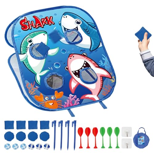 Bean Bag Toss Game, Kids Outdoor Cornhole Set, Colorful Durable Board with Easy Setup and Portable Storage for Backyard School Camping Picnic Birthday Beach Party Favors Fun