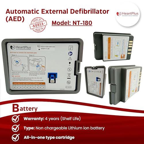 Image of Heartplus AED | Automatic External Defibrillator | AED NT-180 | Made In Korea | Light weight defibrillator | 5 Years Warranty