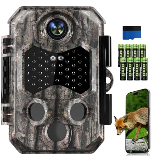 Zivolixd 4K 84MP WiFi Trail Camera, Wildlife Camera 0.1s Trigger, Game Camera with 130°Wide Angle,...