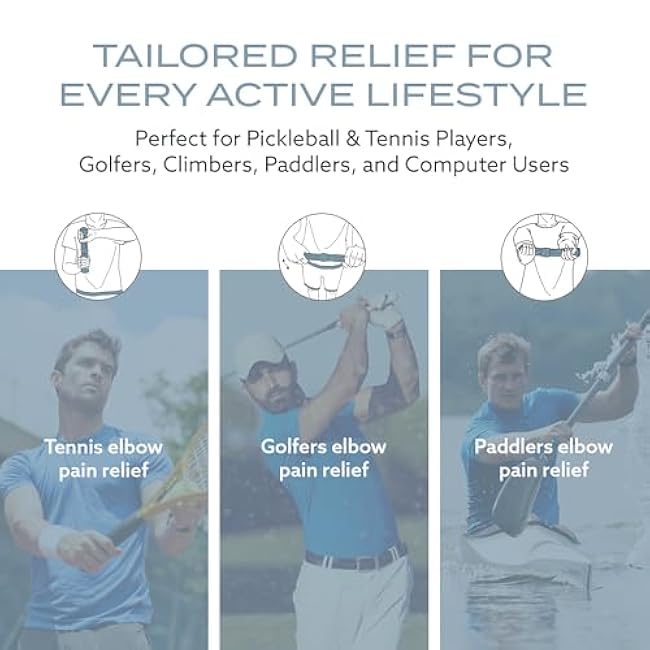 PT Pro Tennis Elbow Trainer For Physical Therapy, Textured Grip, Elbow Pain Relief, Resistance Bar For Tendonitis And Golfer's Elbow, Improve Grip Strength, Pickleball Elbow And Golfer's Elbow, Gray