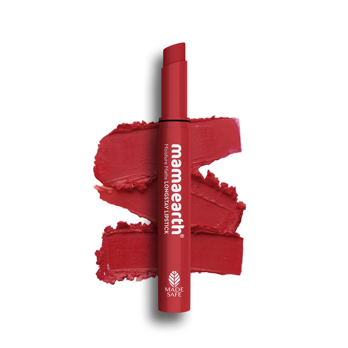 Mamaearth Moisture Matte Longstay Lipstick with Avocado Oil & Vitamin E for 12 Hour Long Stay - 07 Raspberry Scarlet - 2 g