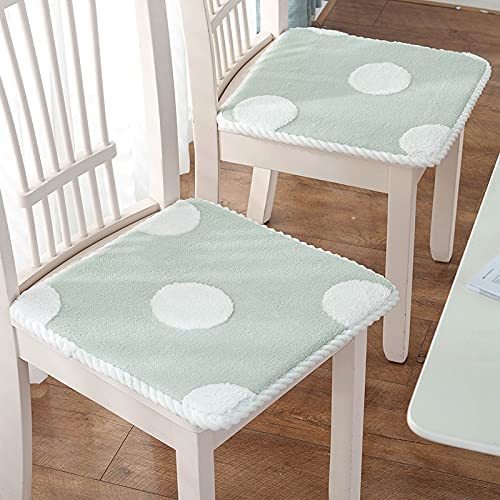Coussin de chaise en peluche lot de 2 taille 40x40 cm style 4