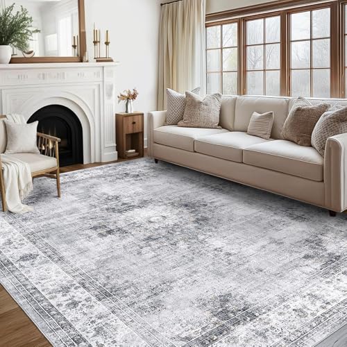GarveeHome 4x6 Bedroom Machine Washable Soft Dining Room Non...