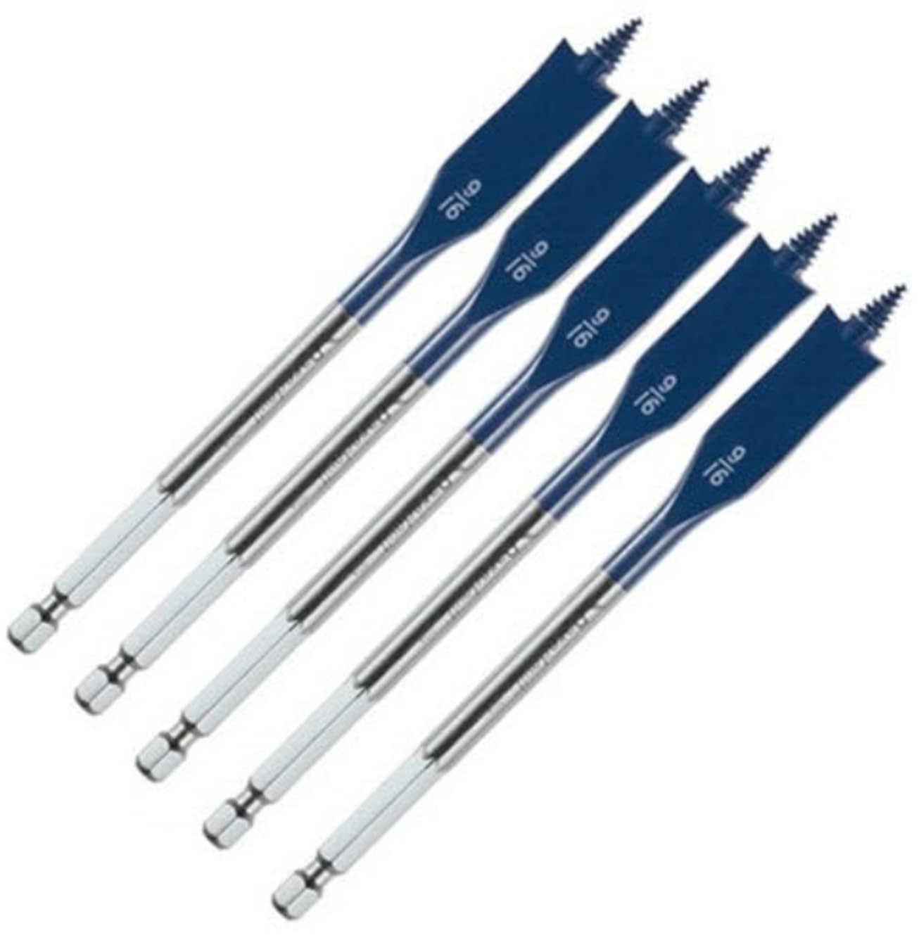 COEOPNC Pack of 5 DSB1006B 9/16 in. x 6 in. Daredevil Spade Bit Replacement Assembly For Bosch Parts Accessories Bulk