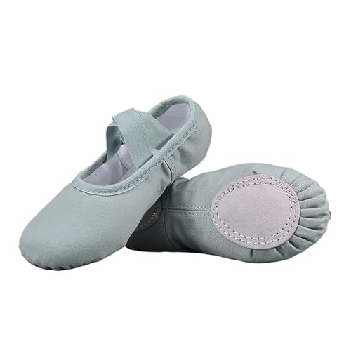 女の子用バレエシューズ、女性用スニーカー、ダンス用シューズ、体操用アクセサリー、子供用(Green,28)