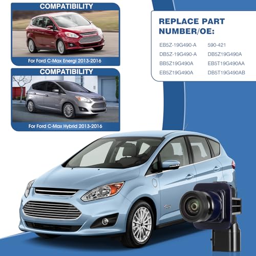Image of Rear View Backup Reverse Camera Compatible with Ford C-Max Energi C-Max Hybrid 2013-2016 Replaces DM5Z-19G490-A DM5Z-19G490-B