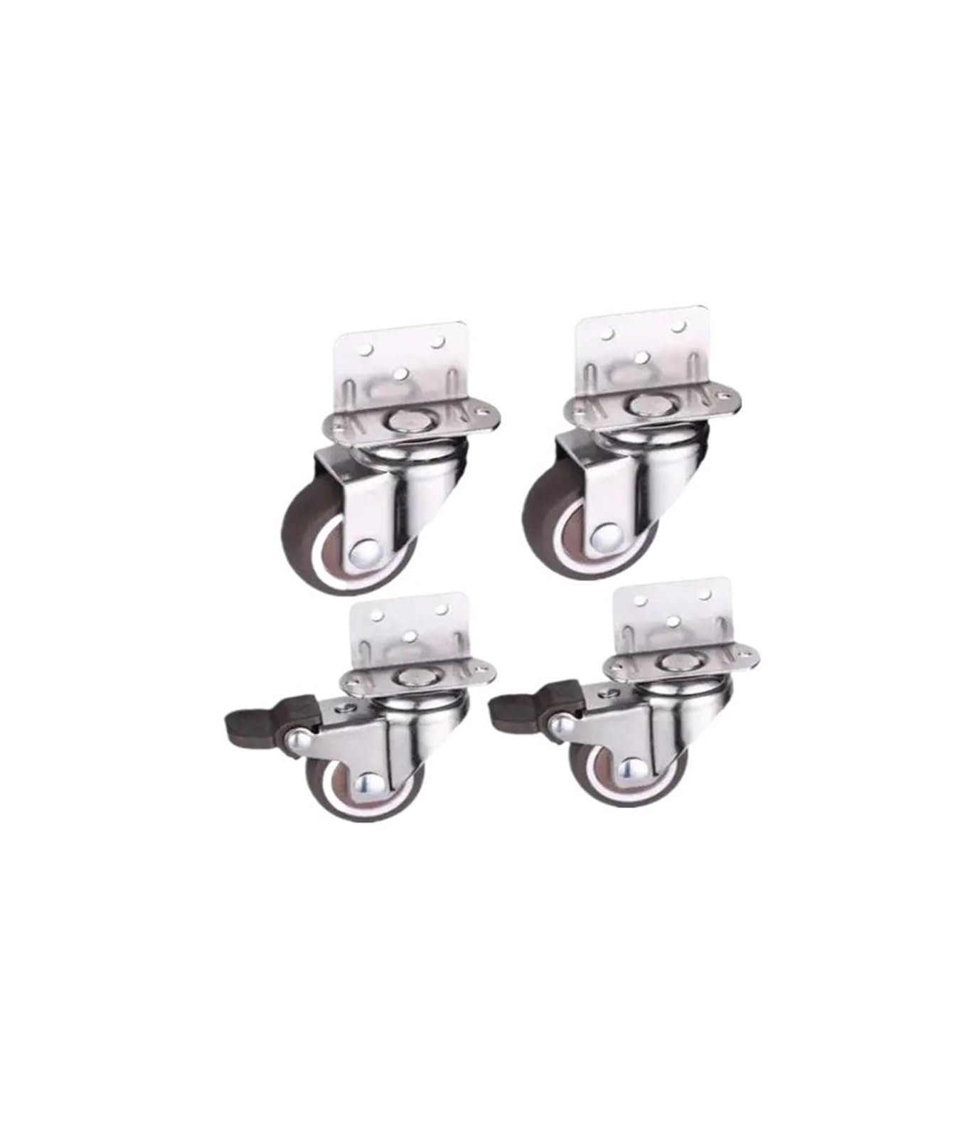 4 Pieces/lot 1.5 inch casters L-Shaped 90 Degree Right Angle Flower Stand self-Quiet Furniture Wheels(B)