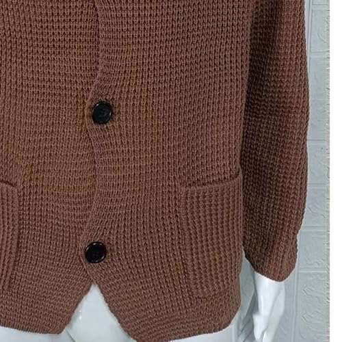 Casual Cardigan Sweater for Men Stand Collar Slim Fit Button Down Sweaters Long Sleeve Ribbed Knitted Cardigans4