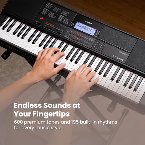 Image of Casio CT-X700 PPK Premium Keyboard Pack with Power Supply, Stand, and Headphones Exclusive Bundle
