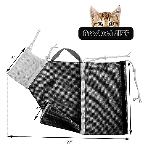 Marosynix-Cat-Bathing-Grooming-Bag-Anti-Bite-Anti-Scratch-Adjustable-Pet-Restraint-for-Bathing-Nail-Trimming-Medicine-Injection-Secure-Calming-with-Adjustable-Straps-Zippers