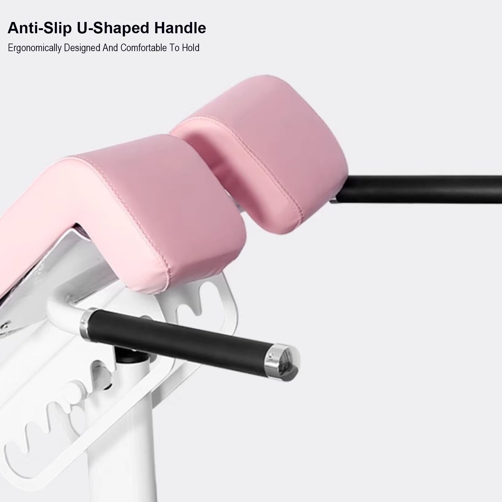 Silla Romana, Máquina De Extensión De Espalda Multifunción, Banco De Entrenamiento Ajustable, Banco De Hiperextensión para Gimnasio En Casa, Entrenamiento De Fuerza, Cap(Pink)