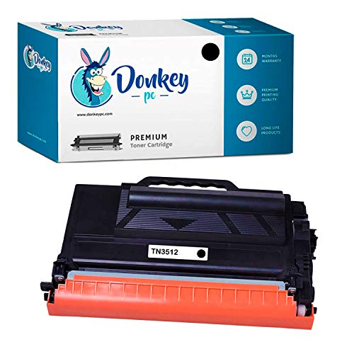 Donkey pc - Toner schwarz TN3512 TN-3512 kompatibel für Brother HL-L6250DN HL-L6300DW HL-L6300DWT HL-L6400DW HL-L6400DWT HL-L6400DWTT MFC-L6800DW MFC-L6800DWT MFC-L6900DW (12.000 Seiten) Cover