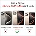 XIZYO Magnetic Case for iPhone 16 Pro Max Floral Rose Cute Phone Case [Compatible with Magsafe] for Women Girls Burgundy Aesthetic Pattern Slim TPU Shockproof Bumper Cover, Wine Red