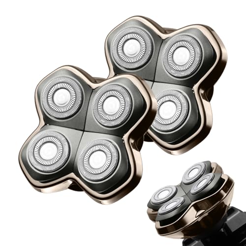 Têtes de rasoir de rechange Pro 4 pour rasoirs de tête Pitbulls Gold PRO,Silver PRO,Platinum et Butterfly Kiss (2 pièces)