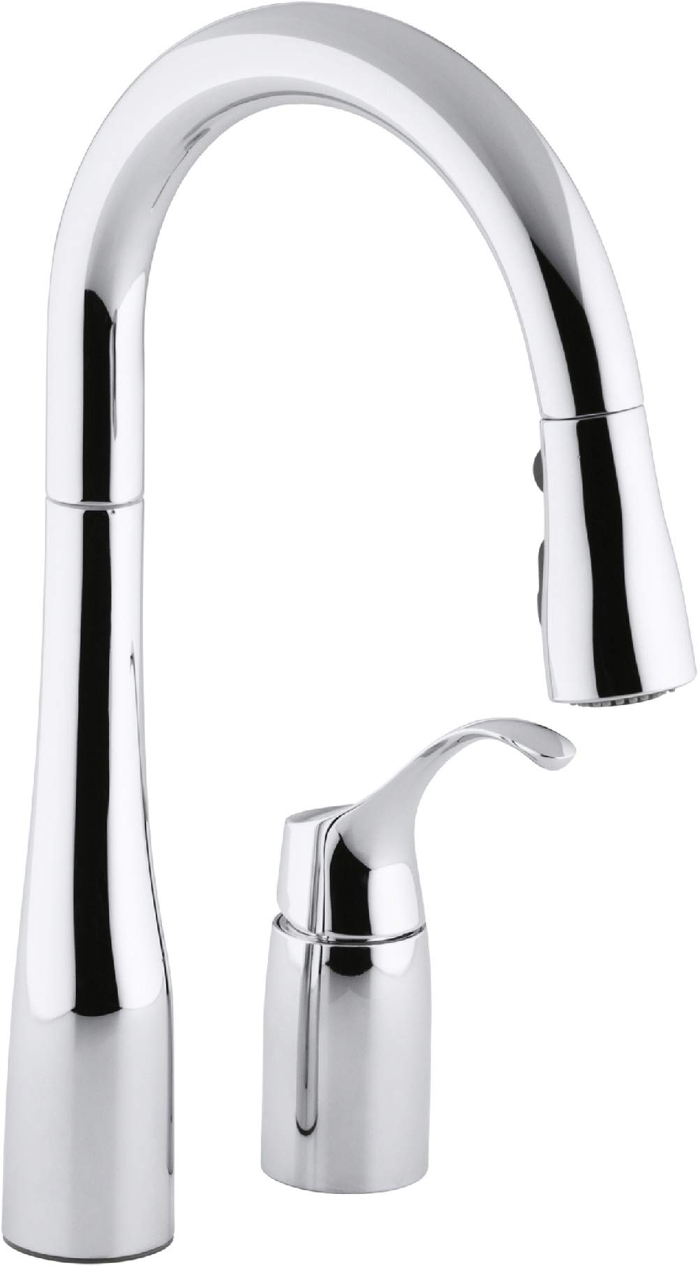 Photo 1 of KOHLER 649-CP Simplice Pull Down Kitchen Faucet, 2-Spray Faucet, Kitchen Sink Faucet with Pull Down Sprayer, Polished Chrome