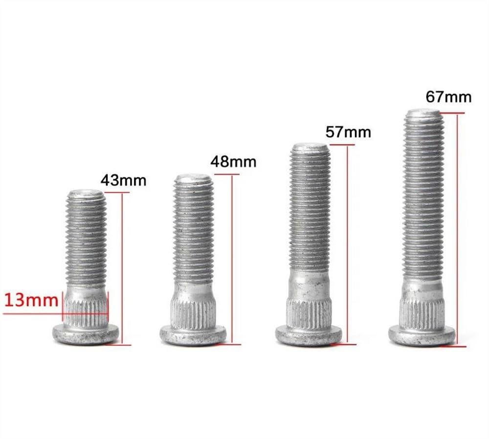 bullone bloccaggio mozzo Compatibile Con Ford Cerchi Per Auto Bulloni Per Cerchi M12x1.5 13mm Rondella Piatta Per Dadi Di Bloccaggio Per Cerchi 10 PZ 20 PZ(20PCS 57MM)