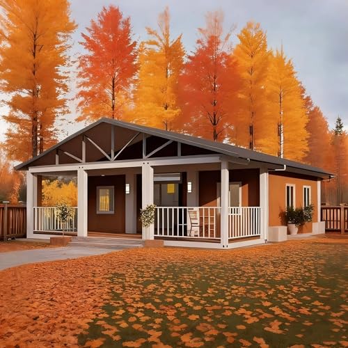 20ft Portable Prefab Tiny House Kit - 2-Bedroom DIY Foldable