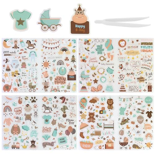 1 autocollant de scrapbooking pour baby shower
