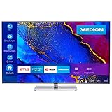 MEDION X16598 163,9 cm (65 Zoll) UHD Fernseher (Smart-TV, 4K Ultra HD, Dolby Vision HDR, Dolby Atmos, Netflix, Prime Video, MEMC, Micro Dimming, Triple Tuner, PVR, Bluetooth)