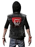 Outfitter Jackets Watch Dogs 2 Dedsec Wrench Vest – Shawn Baichoo Black Faux Leather Vest (L, Black)
