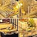 TuKIIE DIY Miniature Dollhouse Furniture Kit, 1:24 Scale Mini Wooden Doll House Accessories Plus Dust Proof for Kids Teens Adults(Loft Apartment)