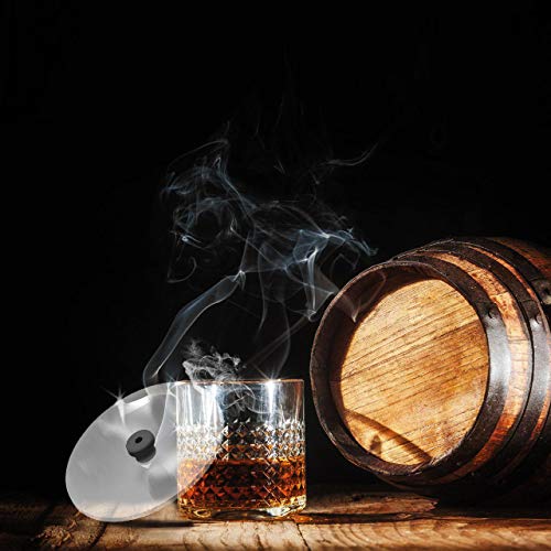 Cup Covers Smoking Gun Accessories, Disk lids for Cocktail Smoker - Cold Smoke for Drinks, 4,7 in (12cm), 2 pcs - Thumbnail 4