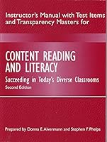 Instructor's Manual with Test Items and Transparency Masters for Content Reading and Literacy: Succeeding in Today's Diverse Classrooms (Second Edition) 0205275036 Book Cover