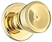 Weiser Beverly Polished Brass Privacy Lockset ANSI/BHMA Grade 3 1-3/4 in.