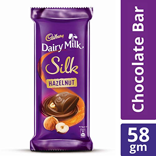 Image of Cadbury Dairy Milk Silk Hazelnut Chocolate Bar, 58 gram