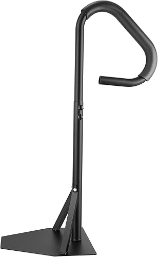 Miniatura 9 de VEVOR Pasamanos para bañera de hidromasaje, pasamanos laterales giratorios de 360 grados con altura ajustable de 35 a 57 pulgadas, barandilla de