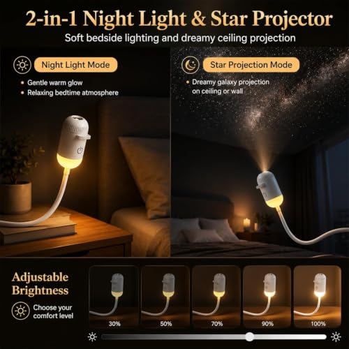 KNH MART Store KNH MART 3-in-1 Galaxy Projector Night Light - Image 5